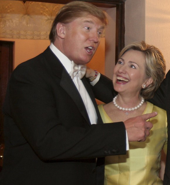 Donald and Hillary in better days